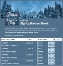 Peaceful Winter sign up sheet