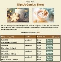 Holiday Hot Chocolate sign up sheet