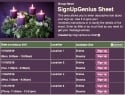 Advent Candles sign up sheet