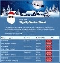 Jolly Saint Nick sign up sheet