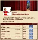 Nutcracker Ballet sign up sheet