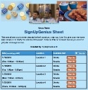 Hanukkah Family sign up sheet