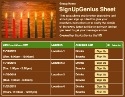 Kwanzaa sign up sheet