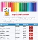 Back to School Supplies sign up sheet