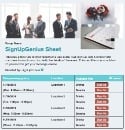 Business Schedule sign up sheet