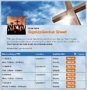 Crosses sign up sheet