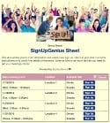 Volunteer Sign Up sign up sheet