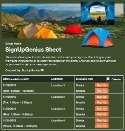 Camping Tent sign up sheet