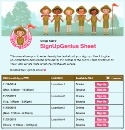 Girl Scout Fun sign up sheet