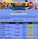 School Bus Ride sign up sheet