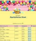 Easter Basket sign up sheet