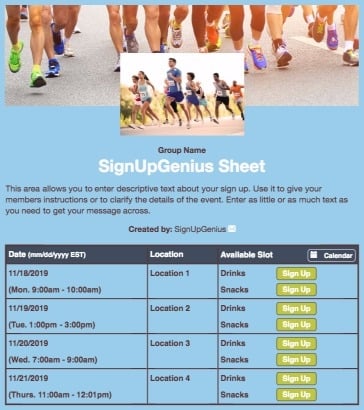 5k fun run running marathon fundraiser race blue sign up form