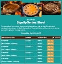 Thanksgiving Pies sign up sheet