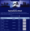 Nativity Scene sign up sheet