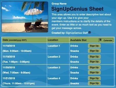 vacations beach sun shade palm trips tropical summer oceans seas sand holidays blue sign up form