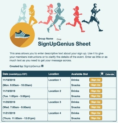 running races exercises training fitness 10k 5k marathon sign up form