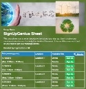 Earth Day Help sign up sheet