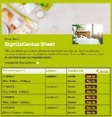 Massage Therapy sign up sheet