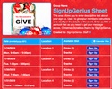 Christmas Donations sign up sheet