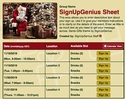 Santa Gifts sign up sheet