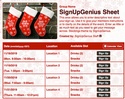 Stockings sign up sheet