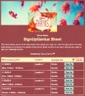 Be Thankful 2 sign up sheet