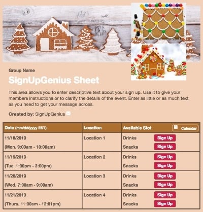 gingerbread houses christmas cookies holidays sign up form