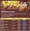 Hanukkah Celebration sign up sheet