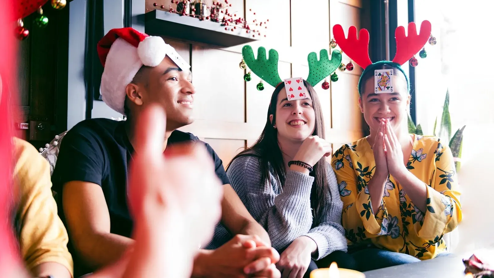 youth group playing christmas games
