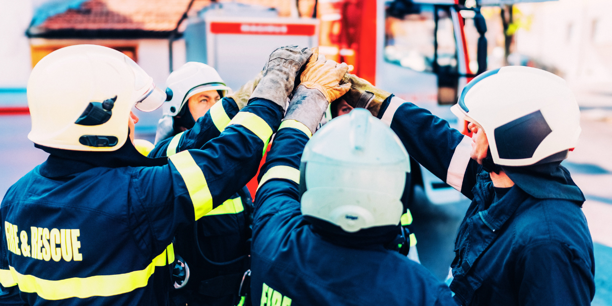 Firefighter team
