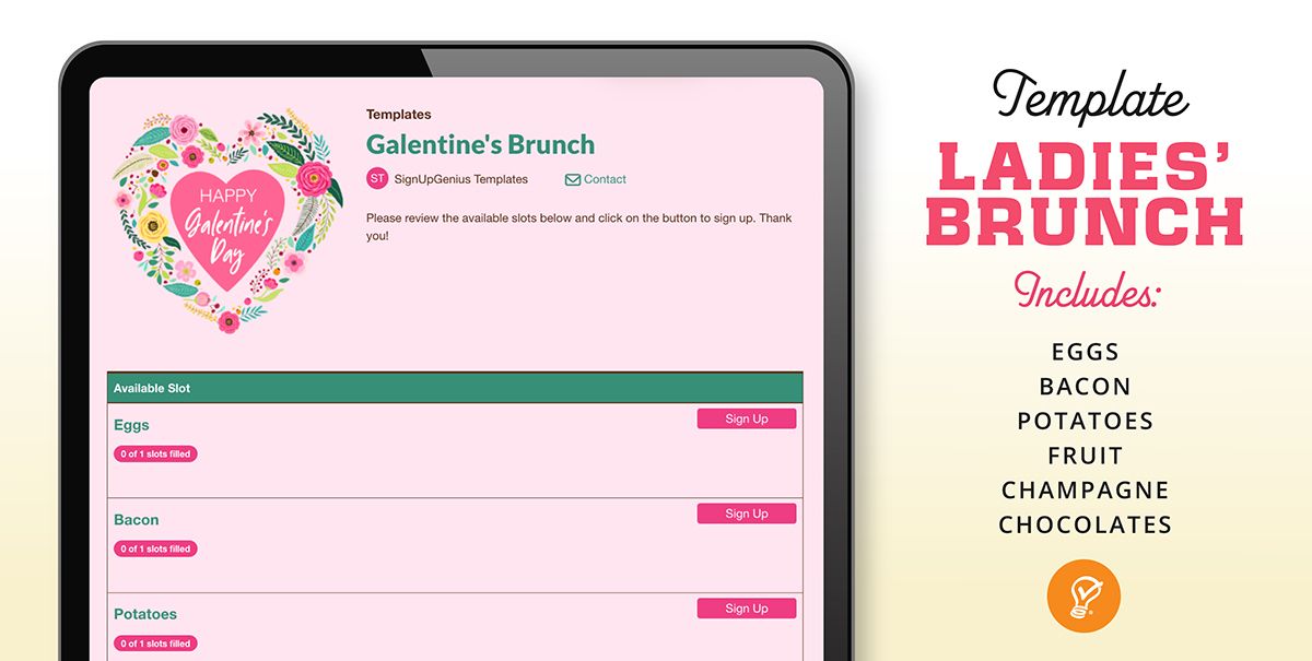 Galentine's Brunch Sign Up