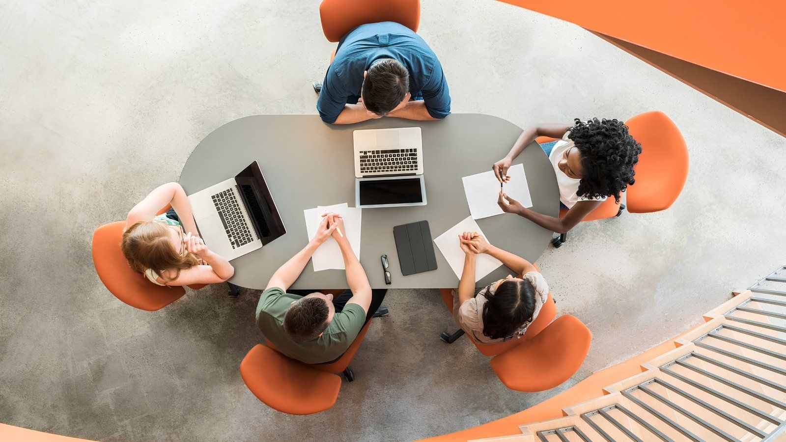 people meeting around a table