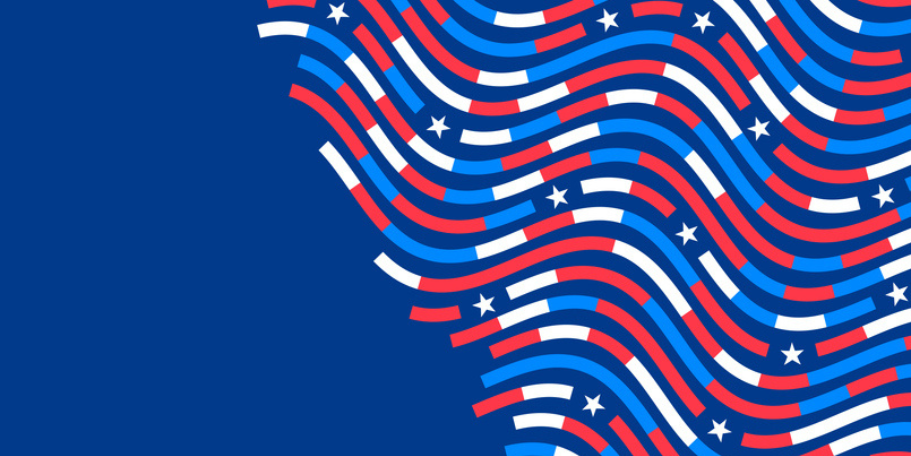 red white blue stripes