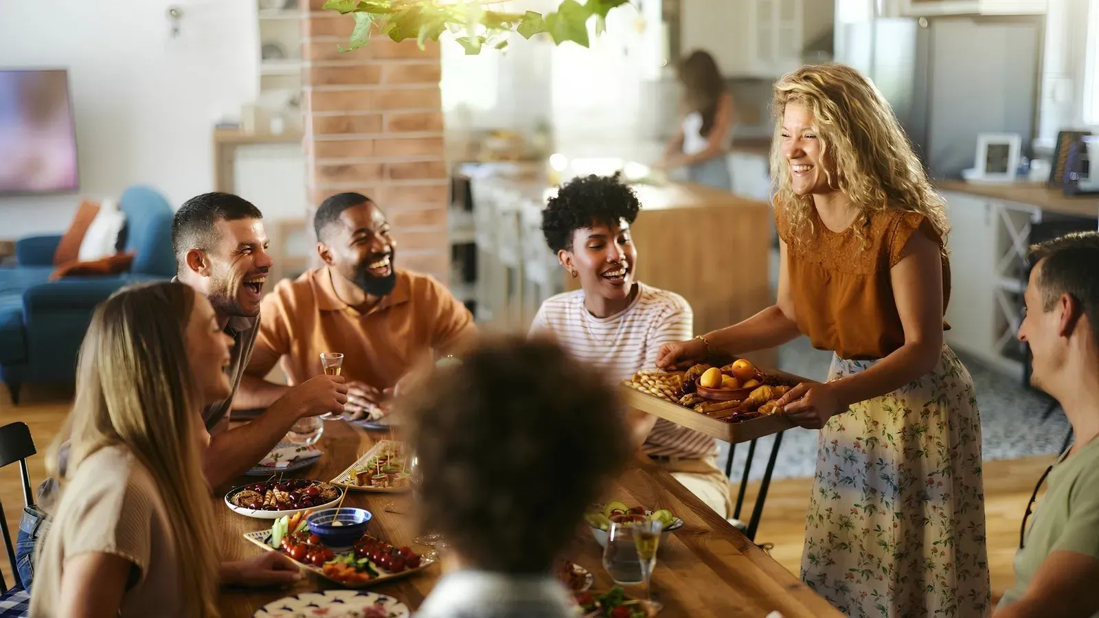 Friendsgiving celebration
